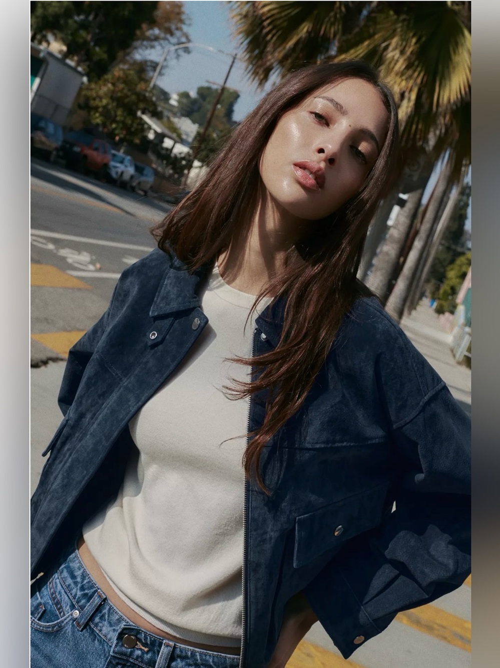 ZARA ✨Viral✨ 100% LEATHER BOMBER JACKET - Picture 7 of 11